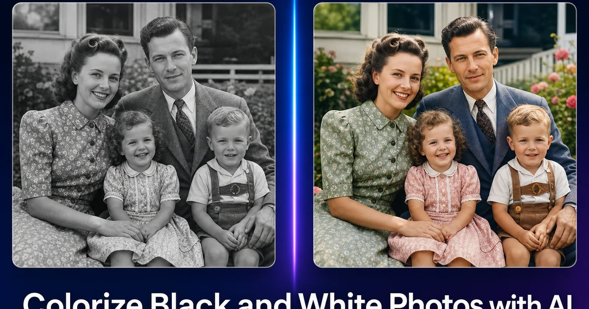 How to Colorize Black-and-White Photos with AI: A Complete Guide