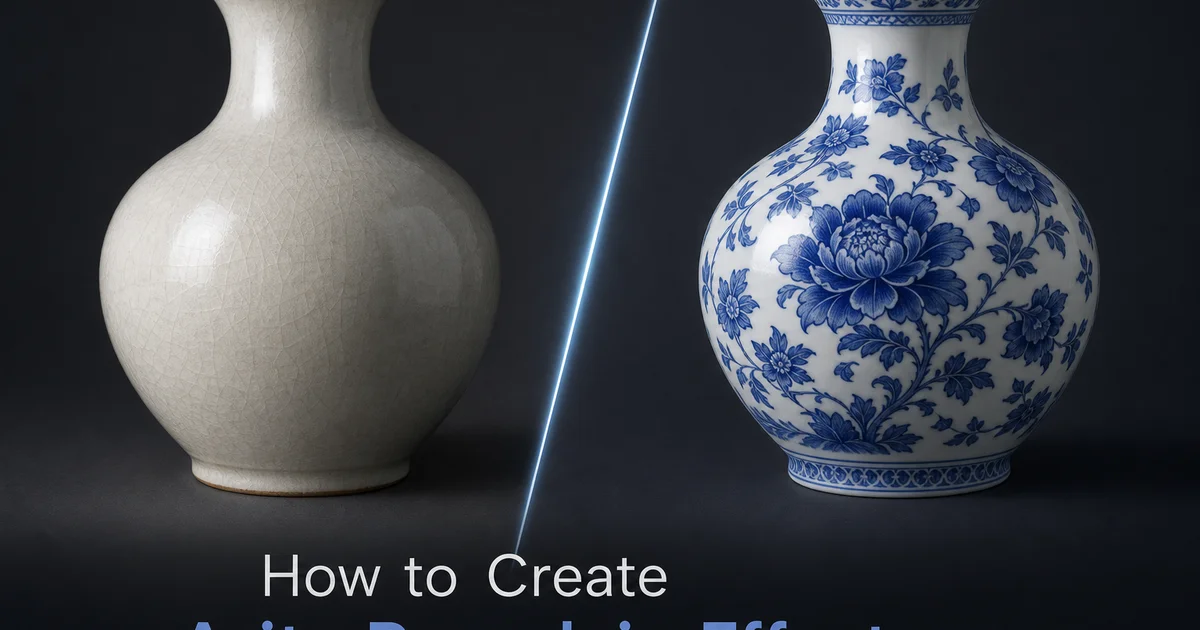 How to Create an Arita Porcelain Effect with AI: Japanese Ceramic Painting Tutorial