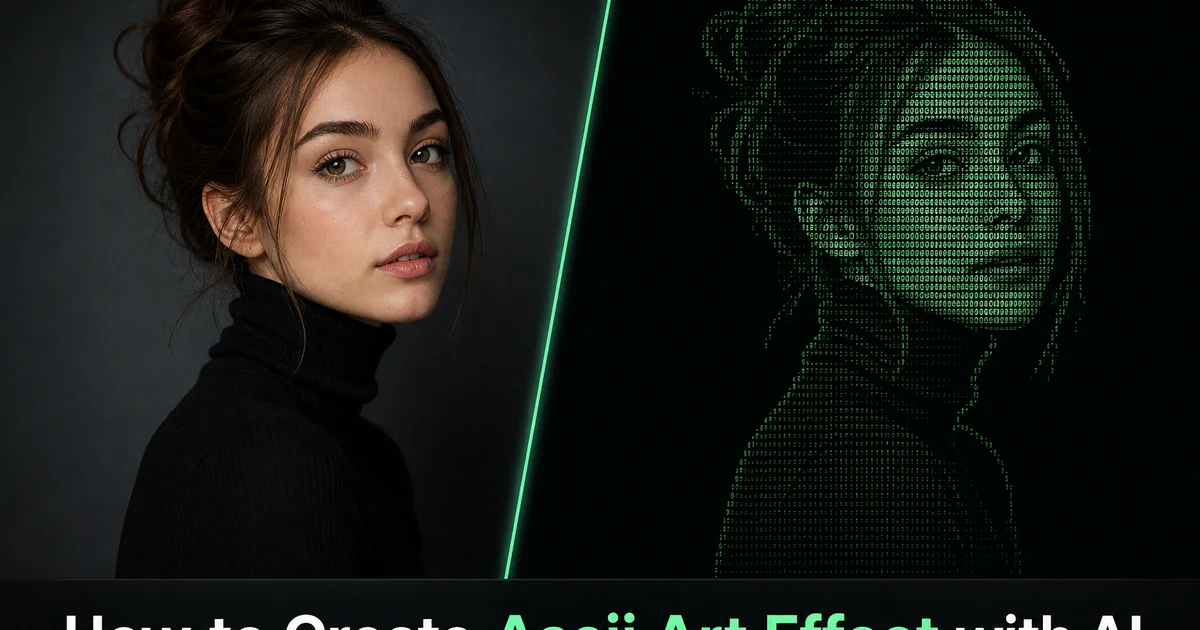 How to Create ASCII Art Effect with AI — Magic Eraser
