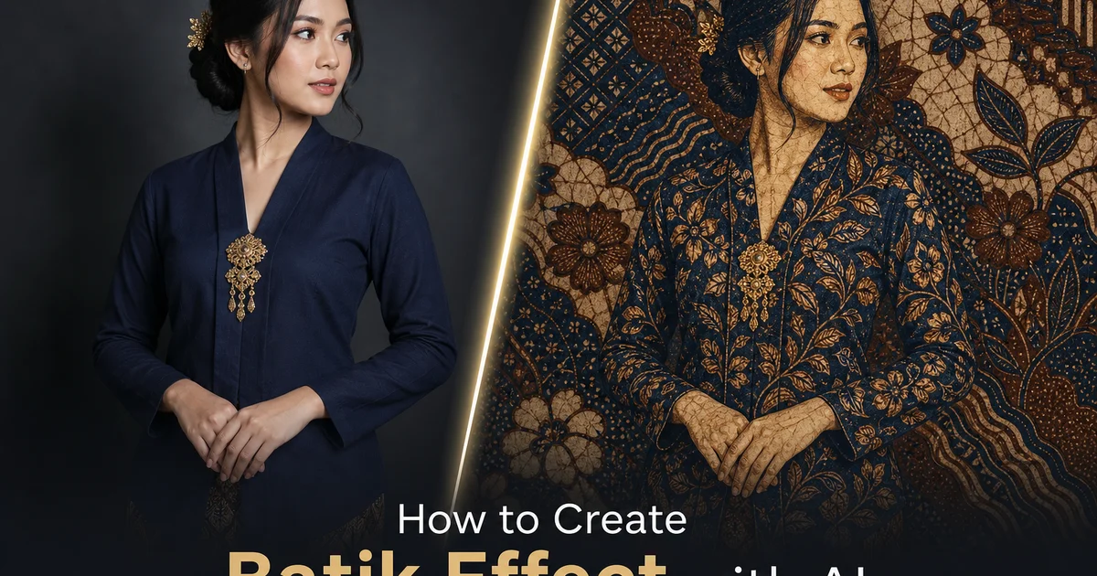 How to Create Batik Effect with AI — Magic Eraser