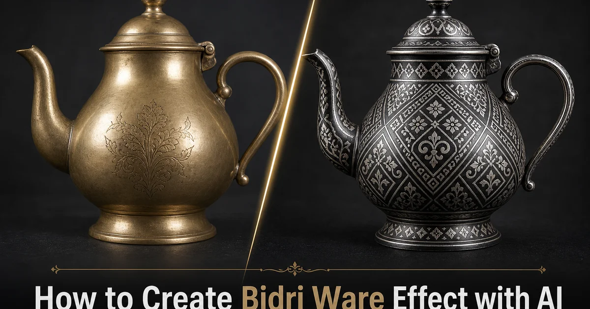 How to Create a Bidriware Effect with AI Photo Editing — Magic Eraser