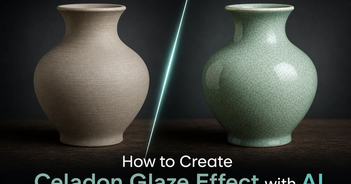 How to Create Celadon Glaze Effect with AI — Magic Eraser