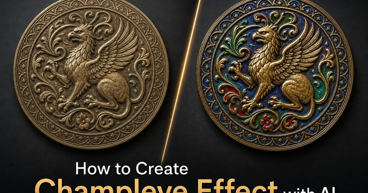 How to Create a Champlevé Effect with AI Photo Editing