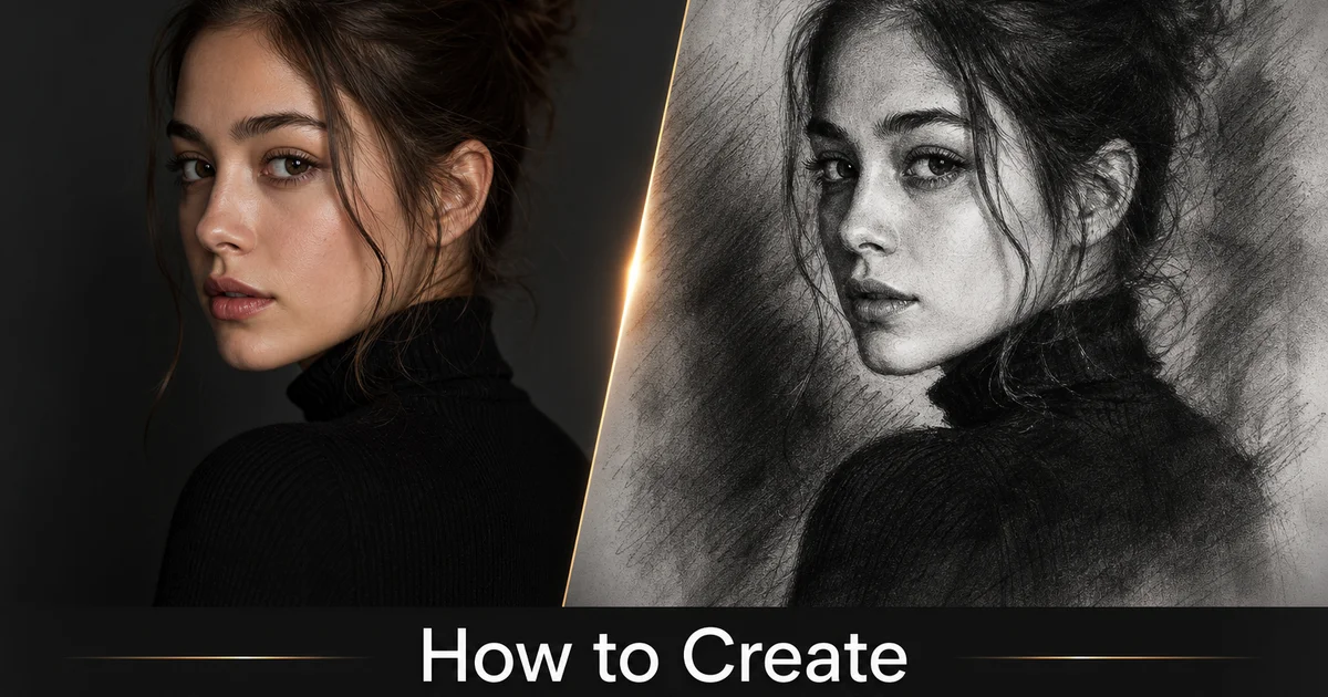 How to Create Charcoal Drawing Effect with AI — Magic Eraser