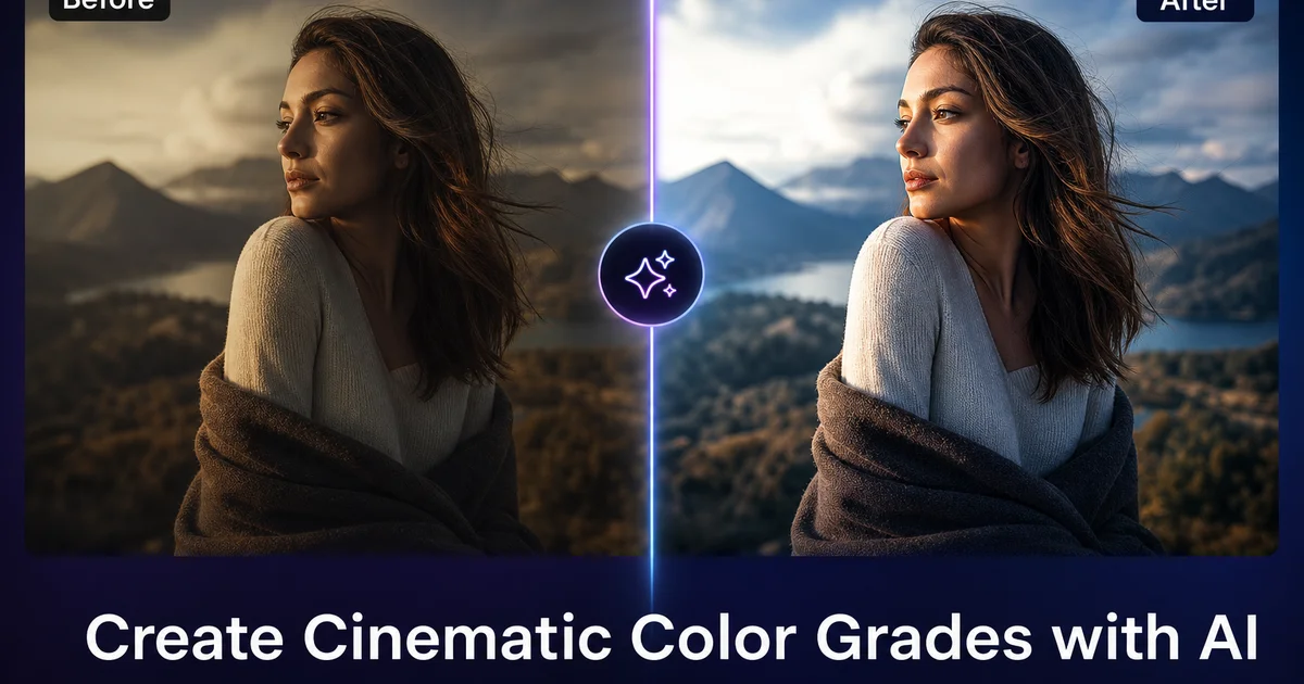 How to Create Cinematic Color Grades with AI — Magic Eraser