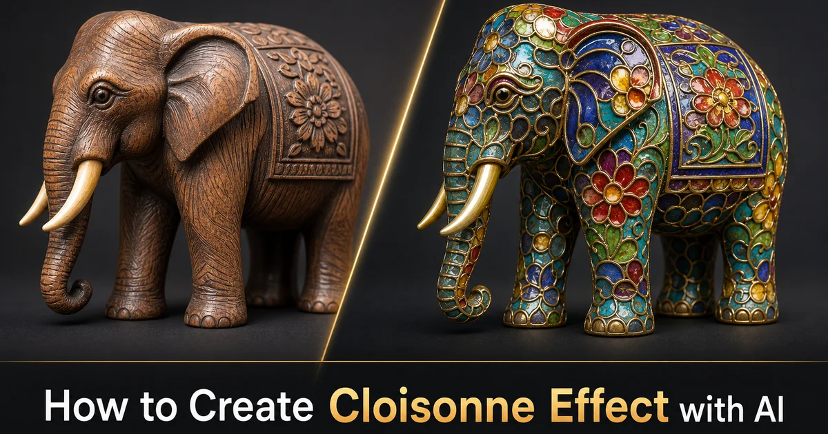 How to Create a Cloisonné Effect with AI Photo Editing