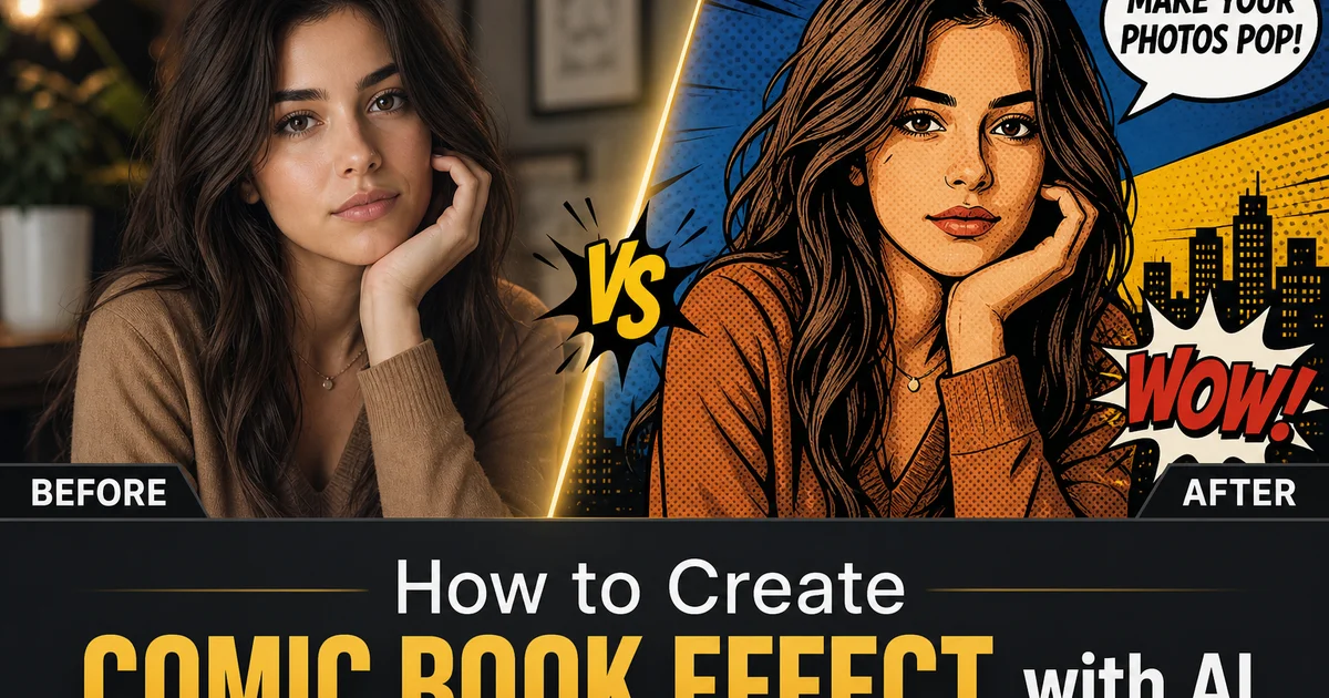 How to Create Comic Book Effect with AI — Magic Eraser