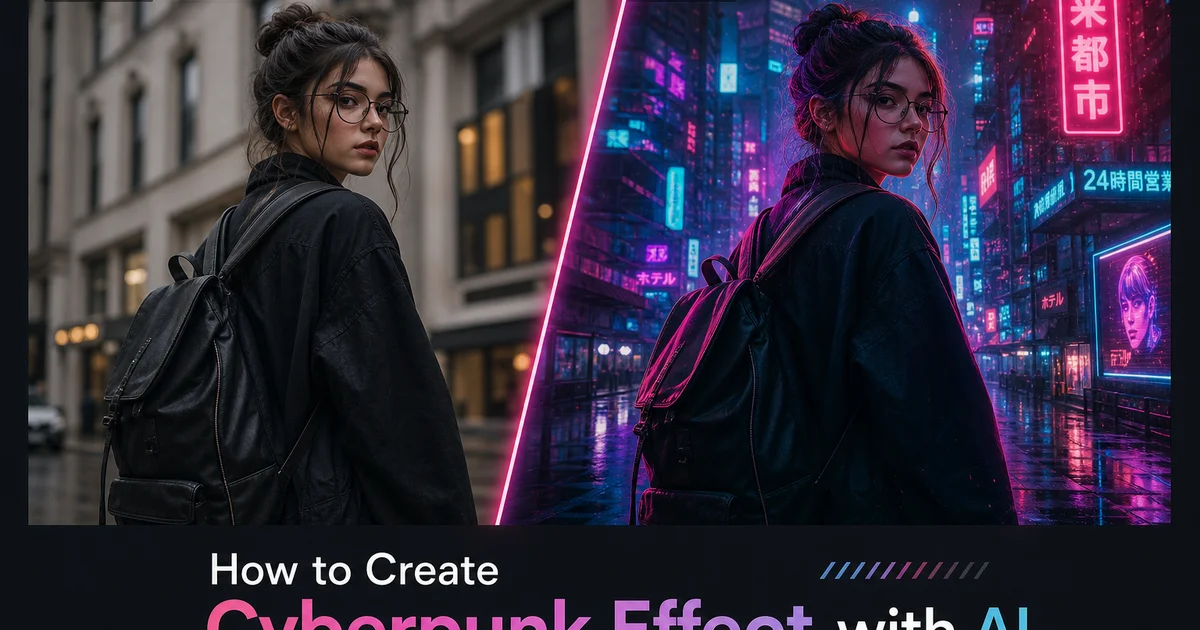 How to Create Cyberpunk Effects with AI — Magic Eraser
