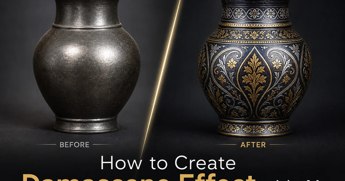 How to Create Damascene Effect with AI — Magic Eraser