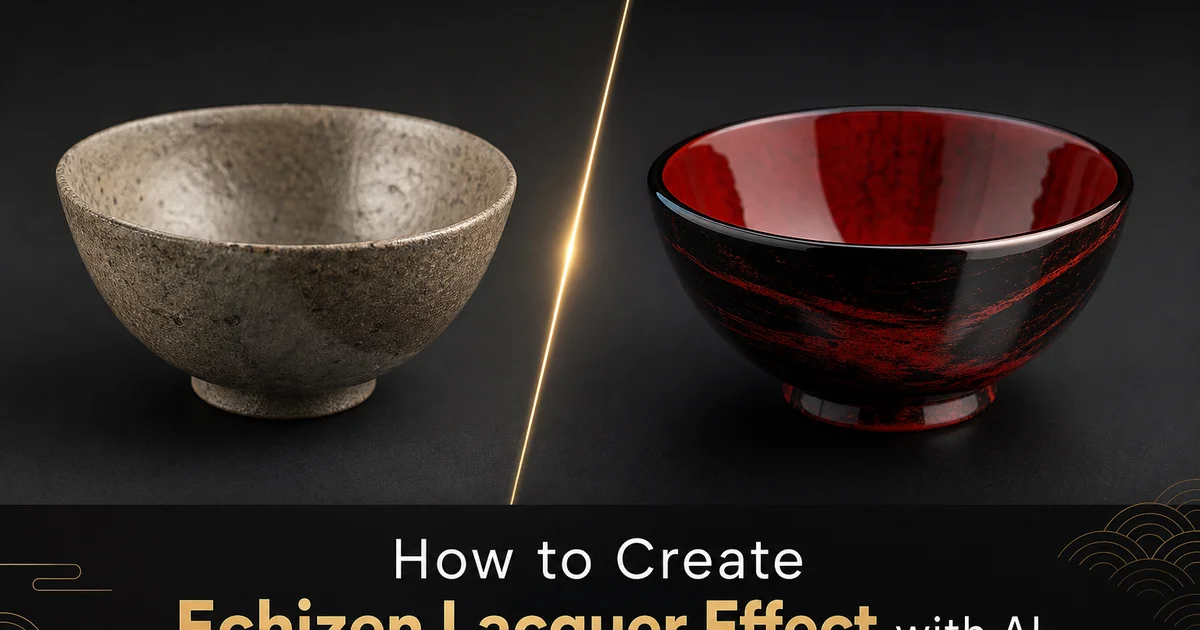 How to Create an Echizen Lacquer Effect with AI Photo Editing