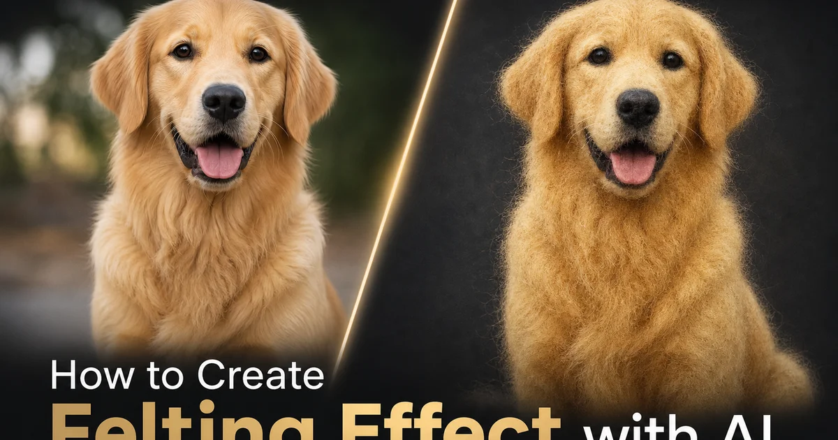 How to Create Felting Effect with AI — Magic Eraser