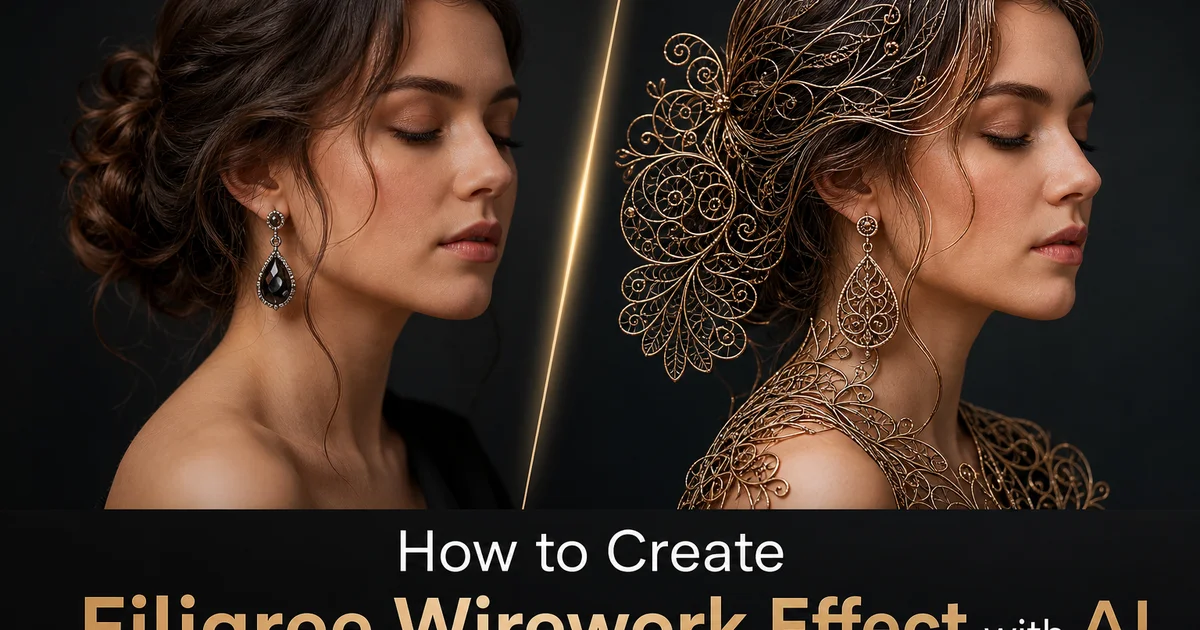 How to Create a Filigree Wirework Effect with AI Photo Editing