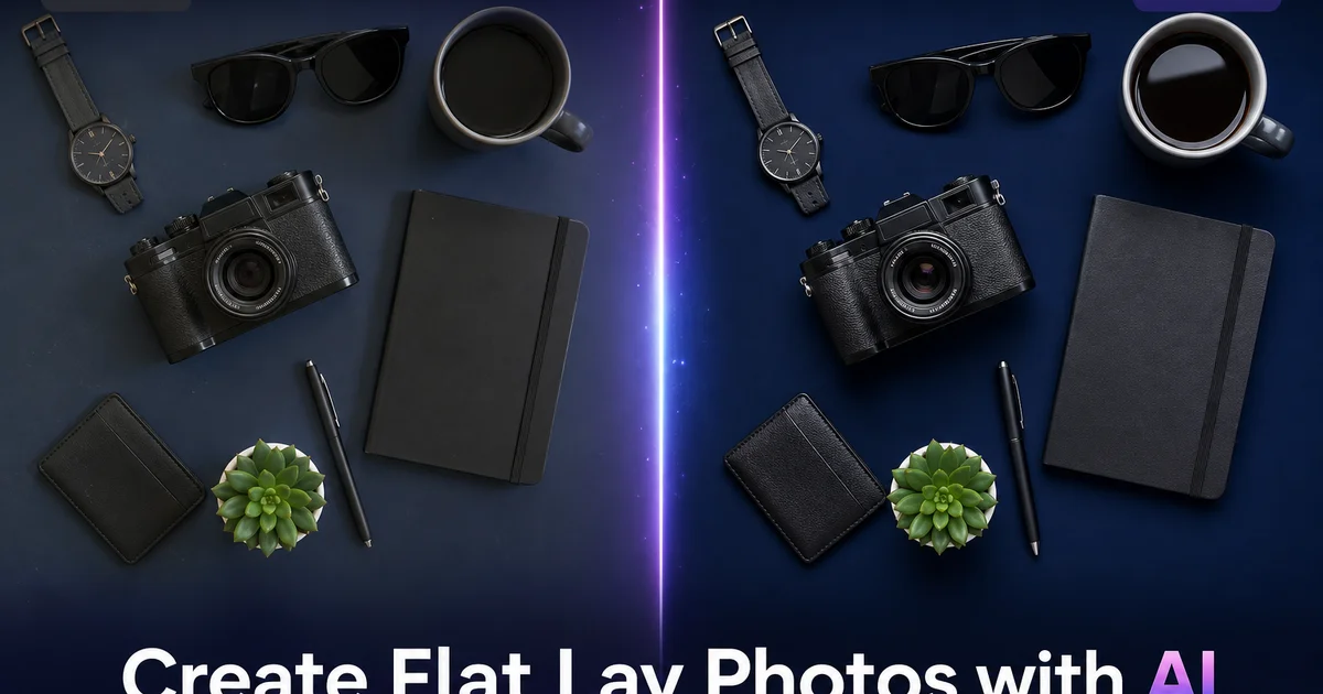How to Create Flat Lay Photos with AI: Product Photography Guide