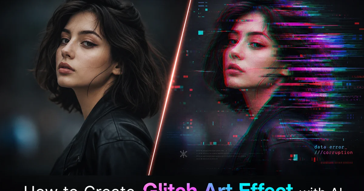 How to Create Glitch Art Effects with AI — Magic Eraser