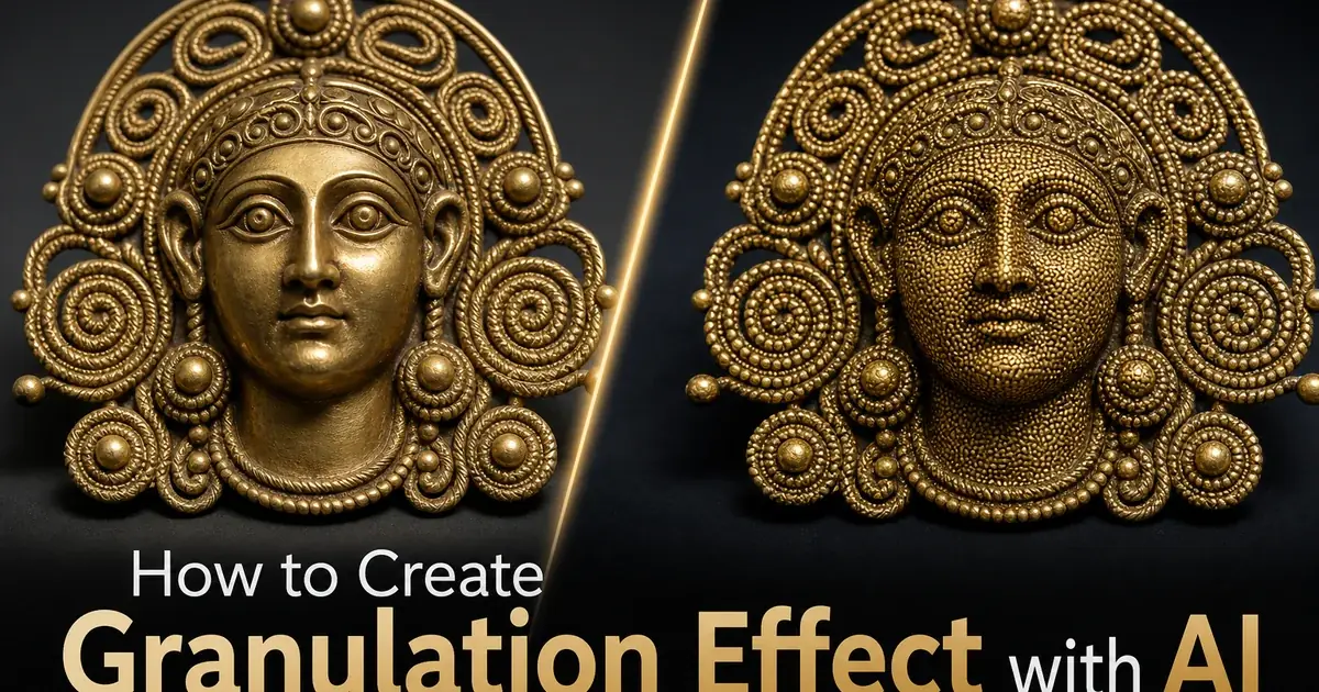 How to Create a Granulation Effect with AI Photo Editing