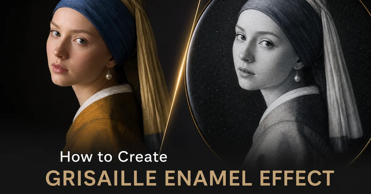 How to Create a Grisaille Enamel Effect with AI — Magic Eraser