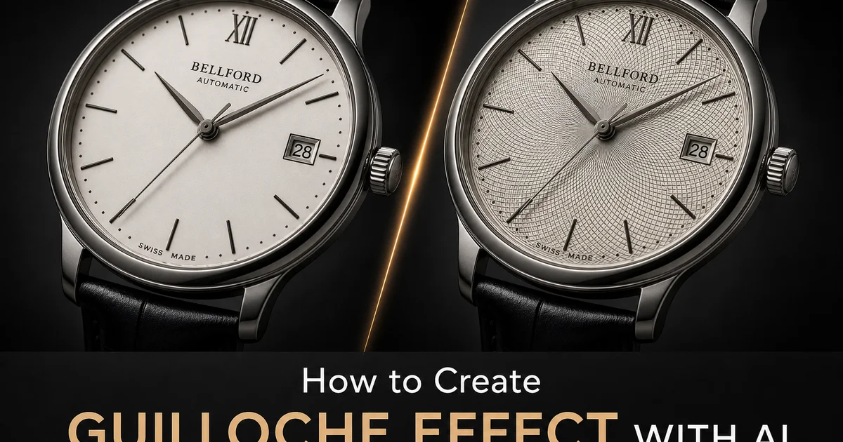 How to Create a Guilloché Effect with AI Photo Editing