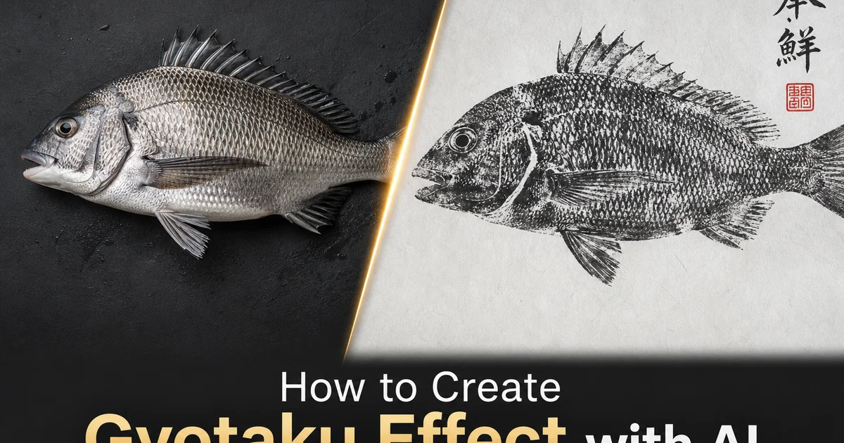 How to Create Gyotaku Effect with AI — Magic Eraser