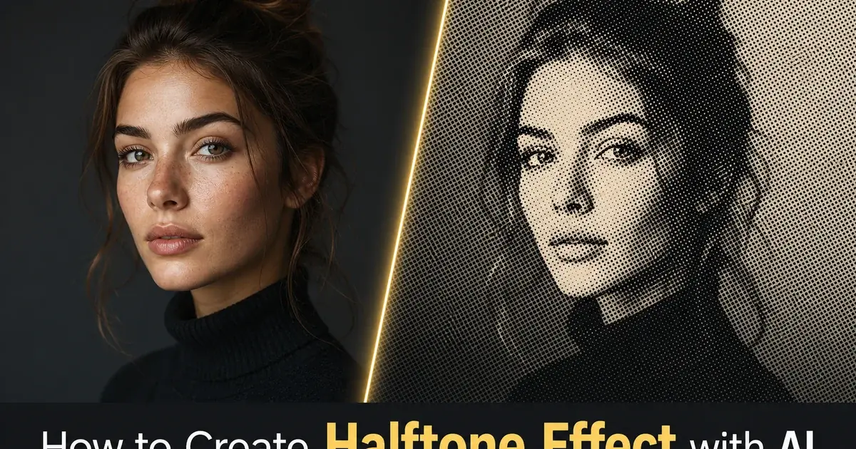 How to Create a Halftone Effect with AI: Comic-Style Dot Patterns for Photos