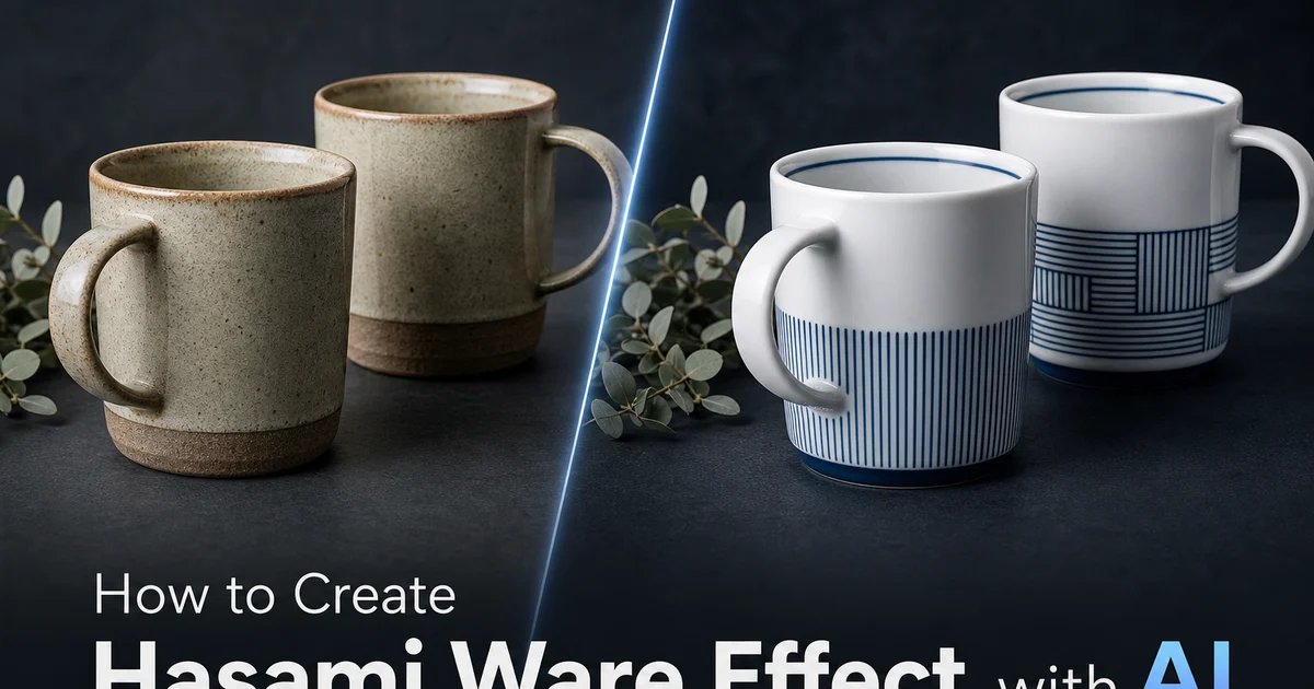 How to Create a Hasami Ware Effect with AI: Japanese Functional Porcelain Tutorial