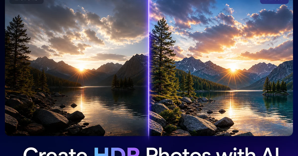 How to Create HDR Photos with AI — Magic Eraser