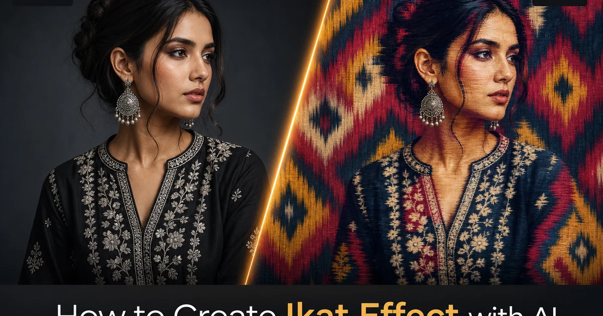How to Create Ikat Effect with AI — Magic Eraser