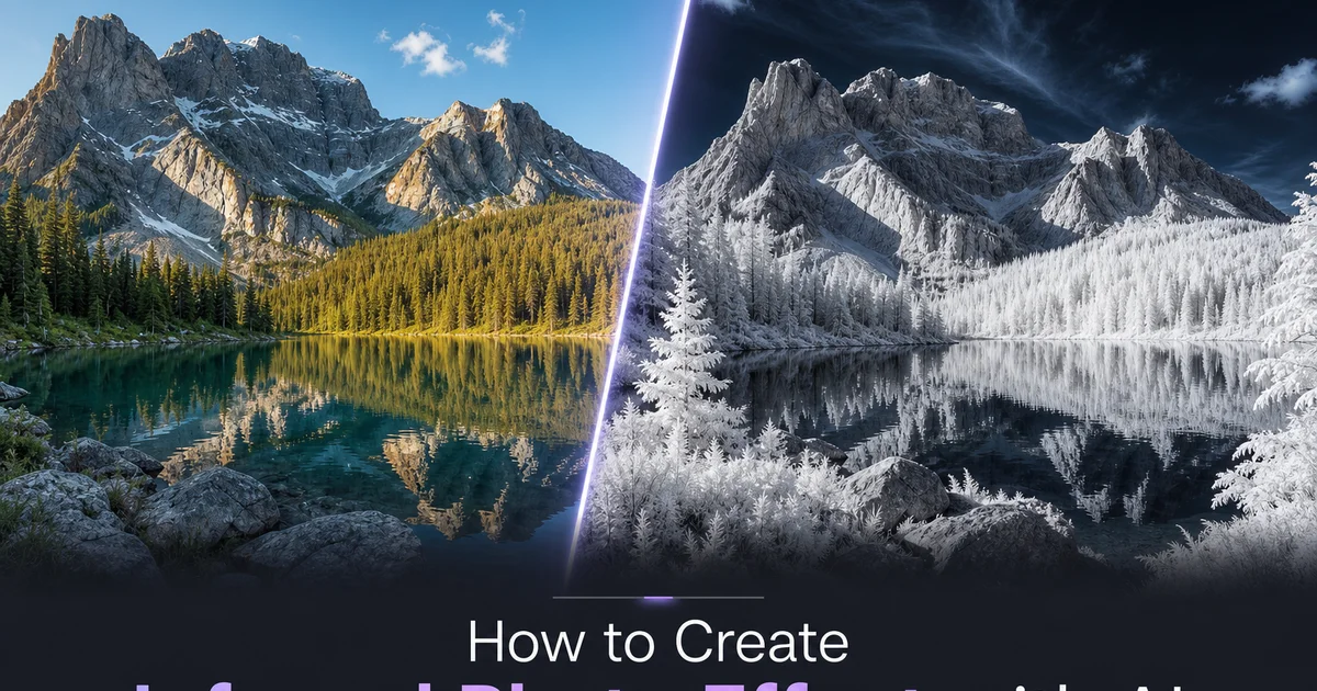 How to Create Infrared Photo Effects with AI — Magic Eraser
