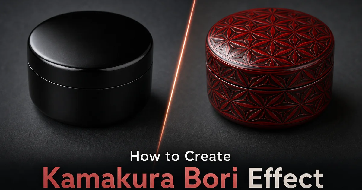 How to Create a Kamakura-bori Effect with AI Photo Editing