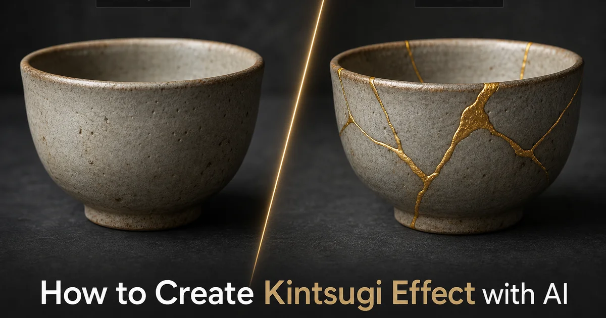 How to Create Kintsugi Effect with AI — Magic Eraser