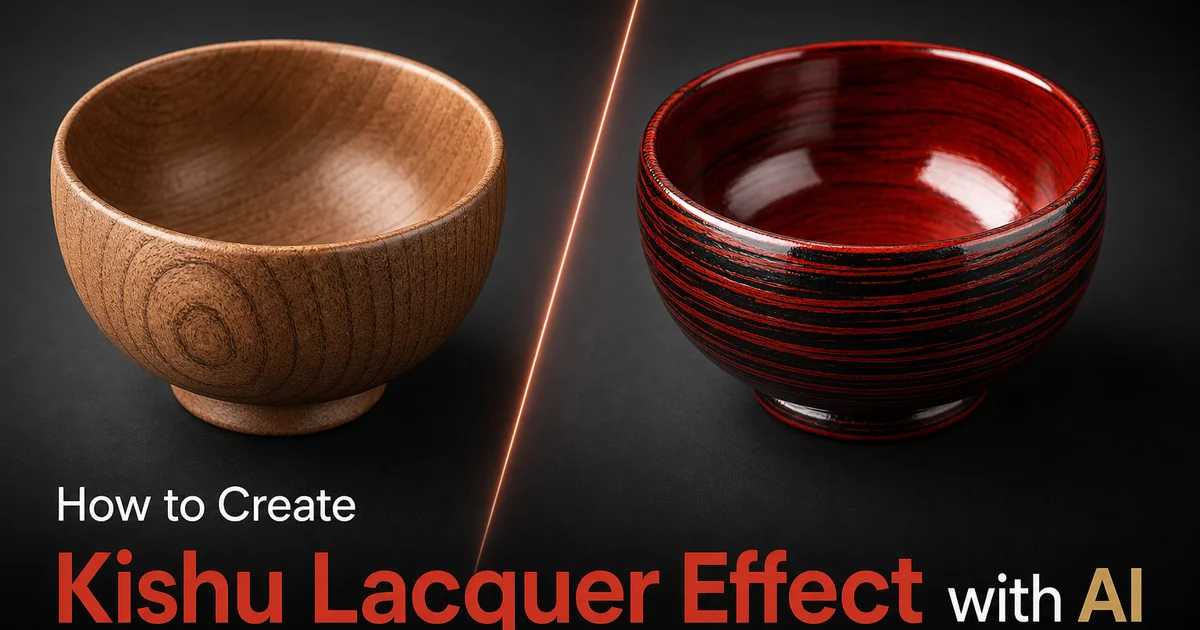 How to Create a Kishu Lacquer Effect with AI Photo Editing