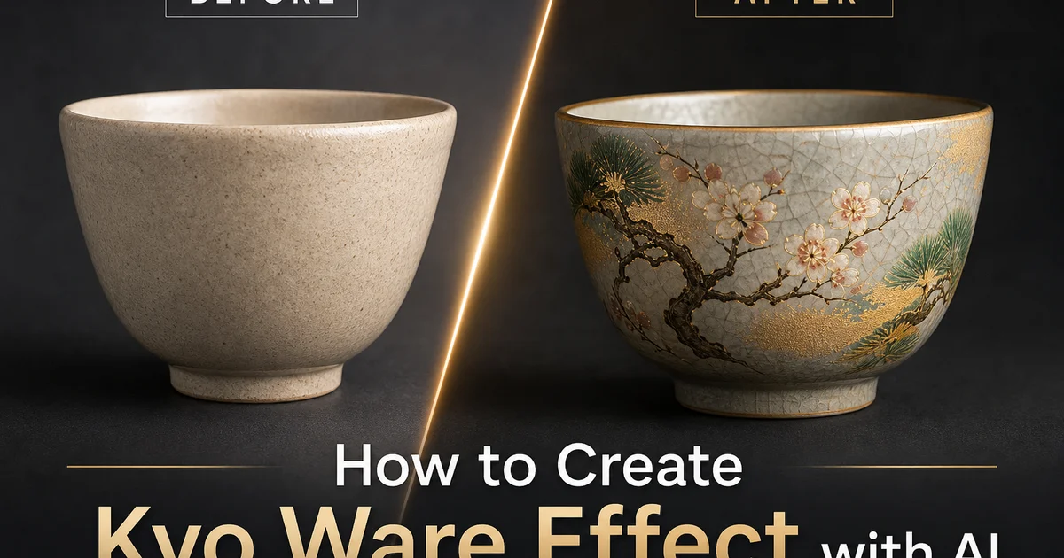How to Create a Kyo-ware Effect with AI: Kiyomizu Ceramic Glaze Tutorial