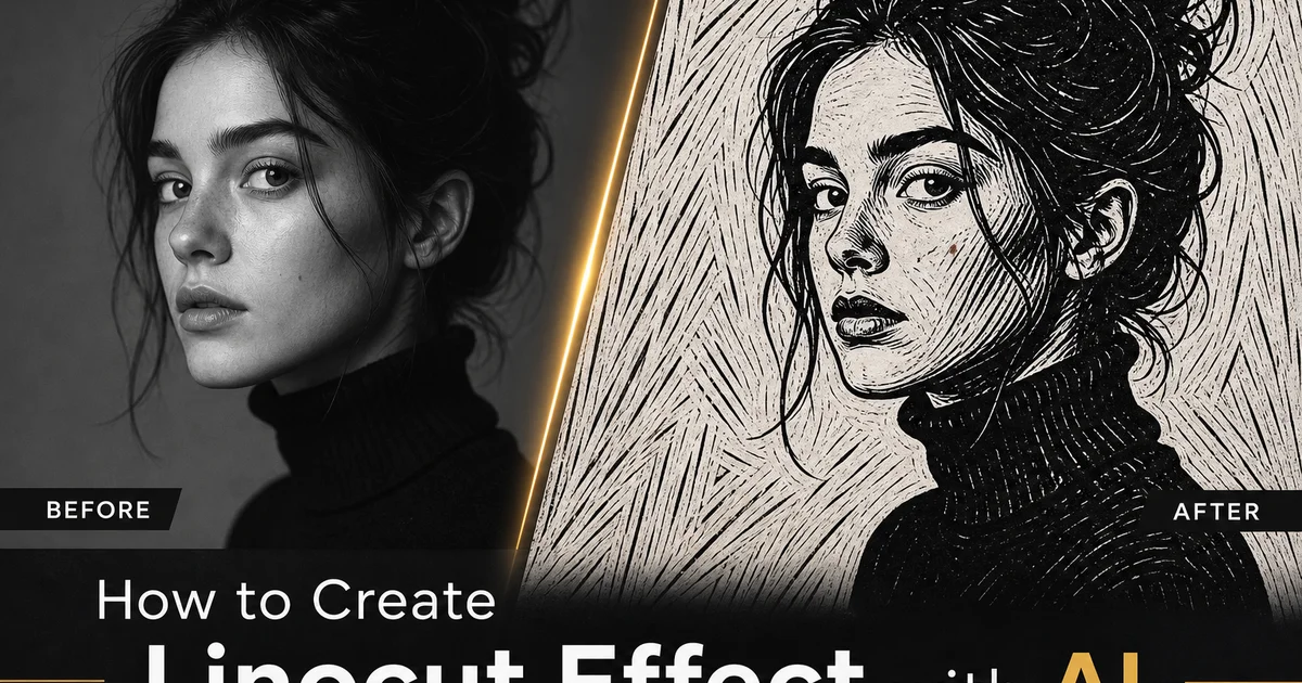 How to Create Linocut Effect with AI — Magic Eraser