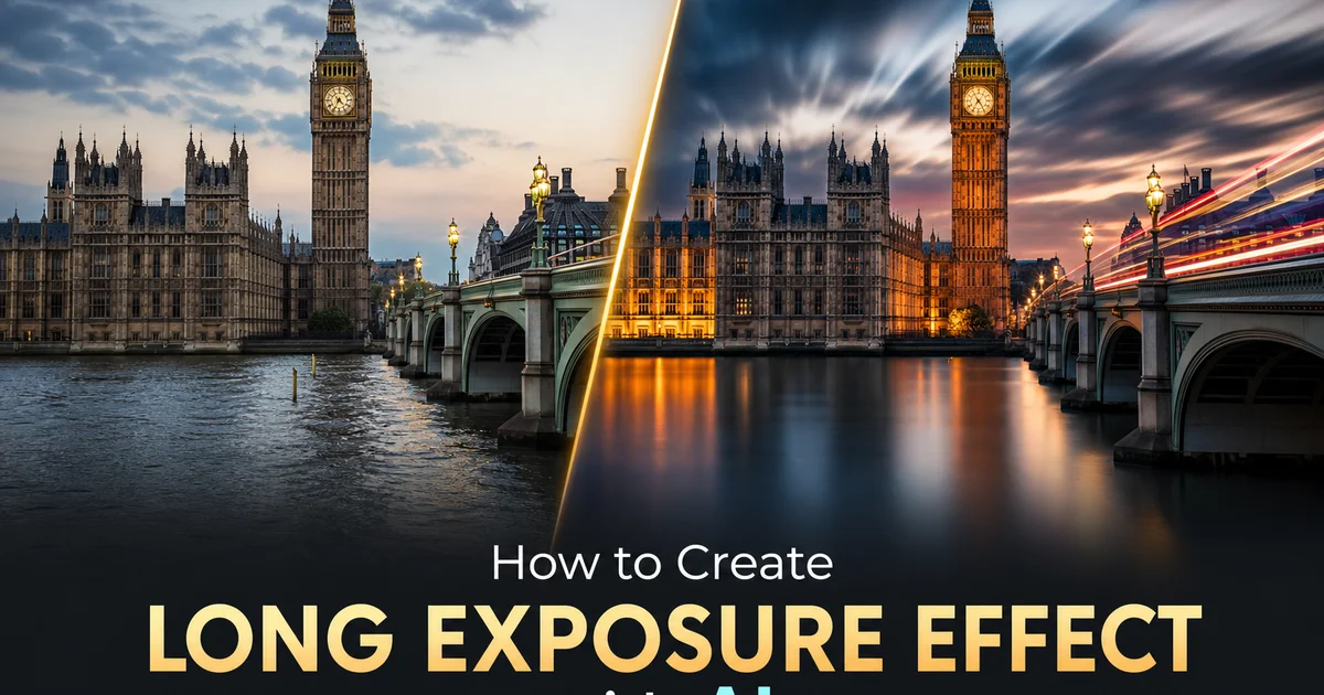 How to Create Long Exposure Effect with AI — Magic Eraser