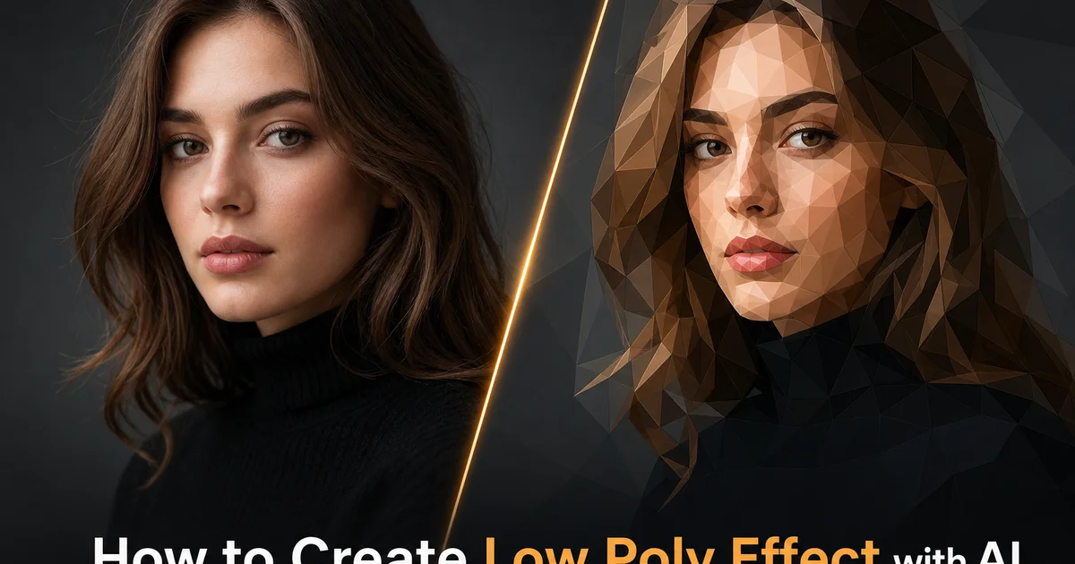 How to Create Low-Poly Effect with AI — Magic Eraser