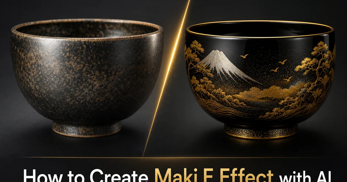 How to Create a Maki-e Effect with AI Photo Editing