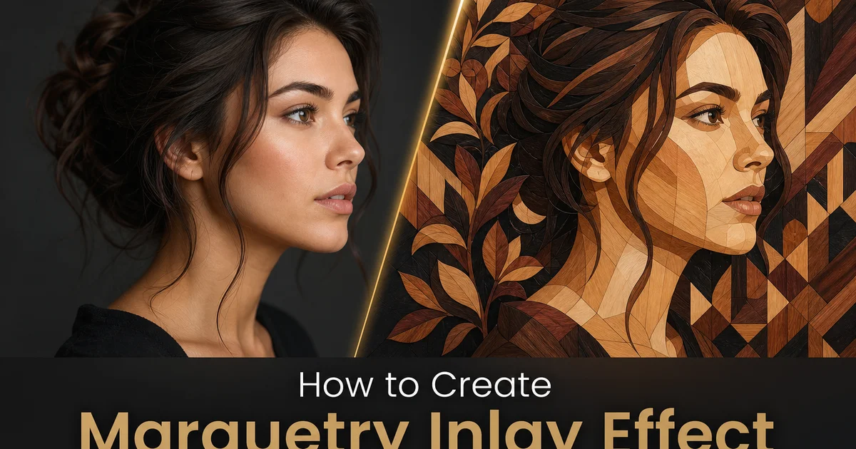 How to Create a Marquetry Inlay Effect with AI Photo Editing