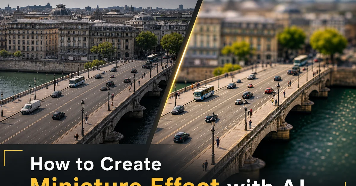How to Create Miniature Effect with AI — Magic Eraser