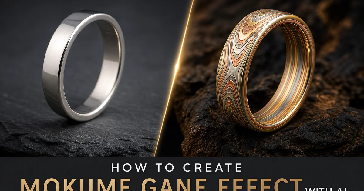 How to Create a Mokume-gane Effect with AI Photo Editing