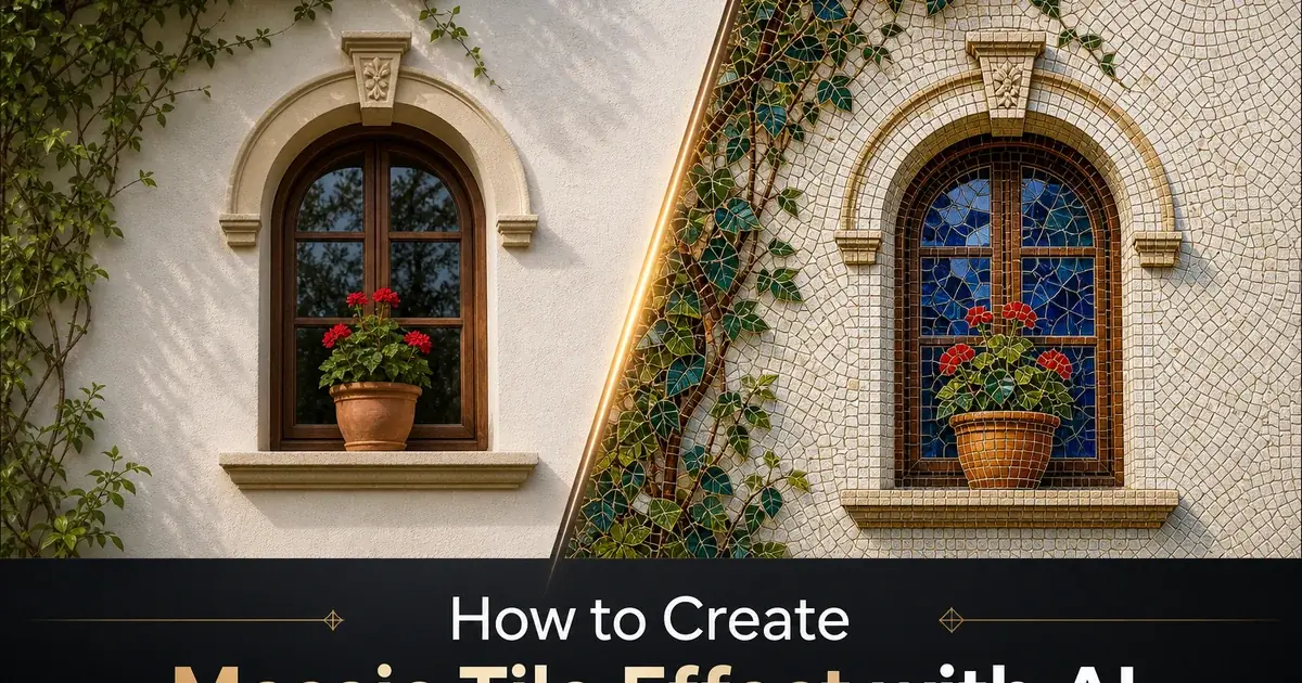 How to Create Mosaic Tile Effect with AI — Magic Eraser