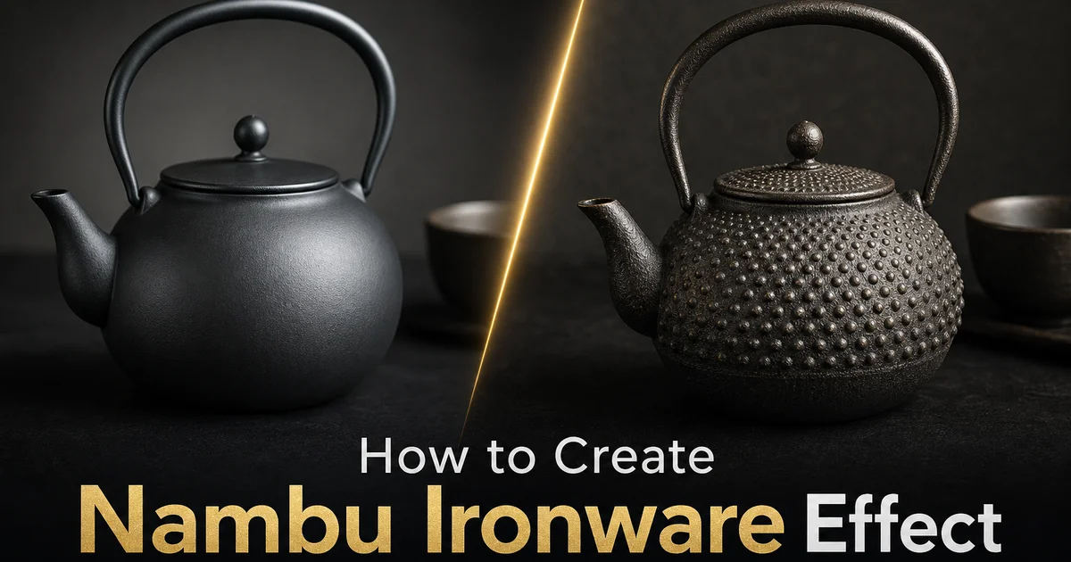 How to Create a Nambu Ironware Effect with AI Photo Editing