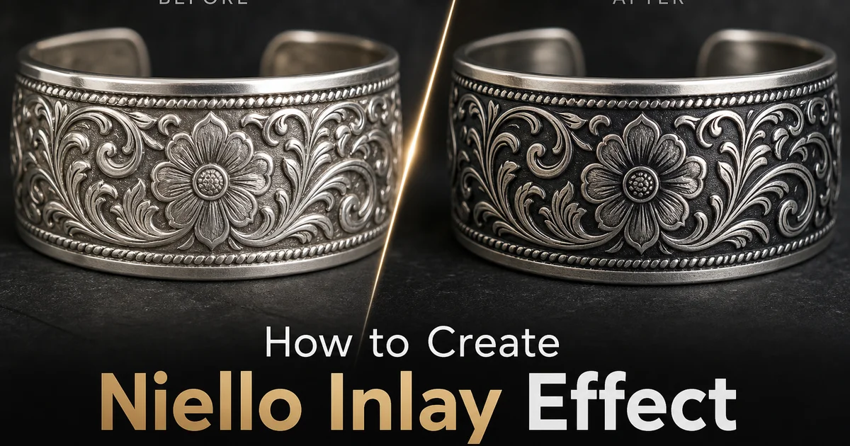 How to Create a Niello Inlay Effect with AI Photo Editing