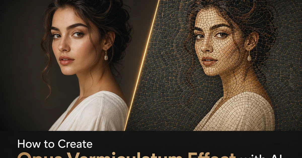 How to Create an Opus Vermiculatum Effect with AI Photo Editing — Magic Eraser