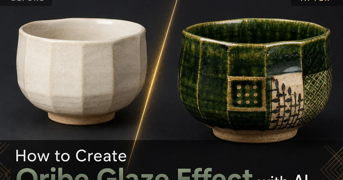 How to Create an Oribe Glaze Effect with AI Photo Editing