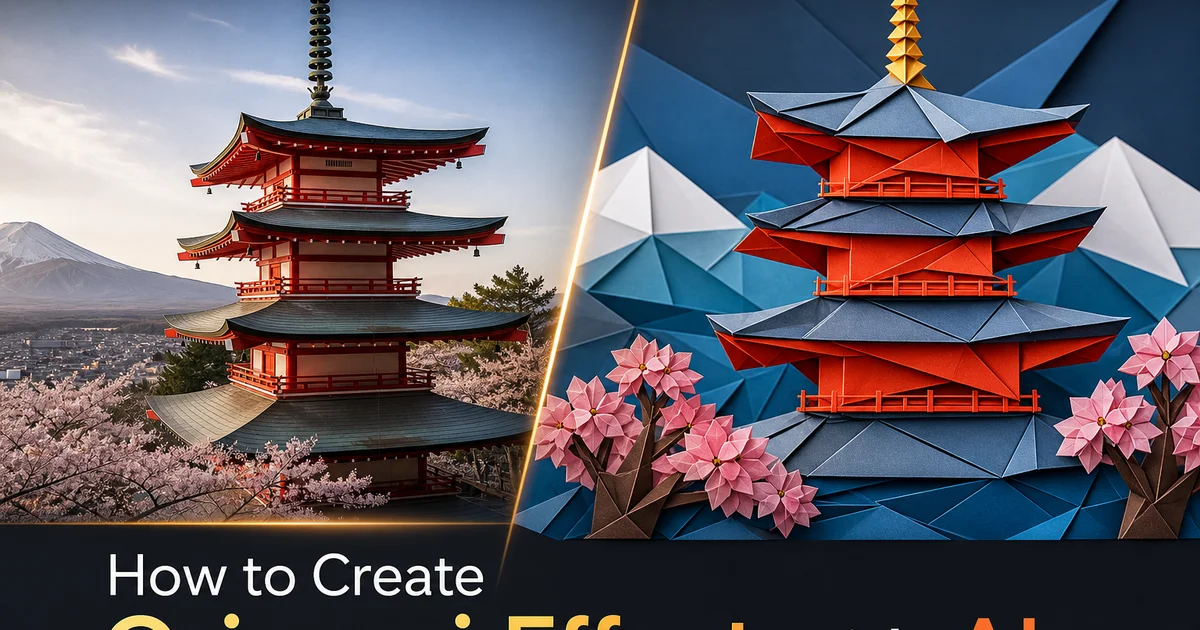 How to Create Origami Effect with AI — Magic Eraser