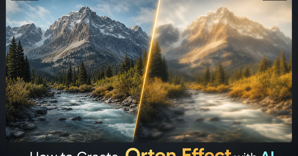 How to Create Orton Effect with AI — Magic Eraser