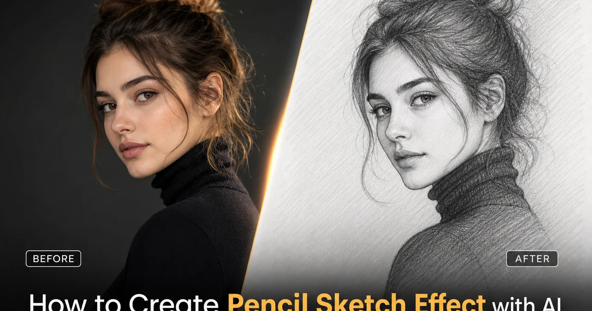 How to Create Pencil Sketch Effect with AI — Magic Eraser