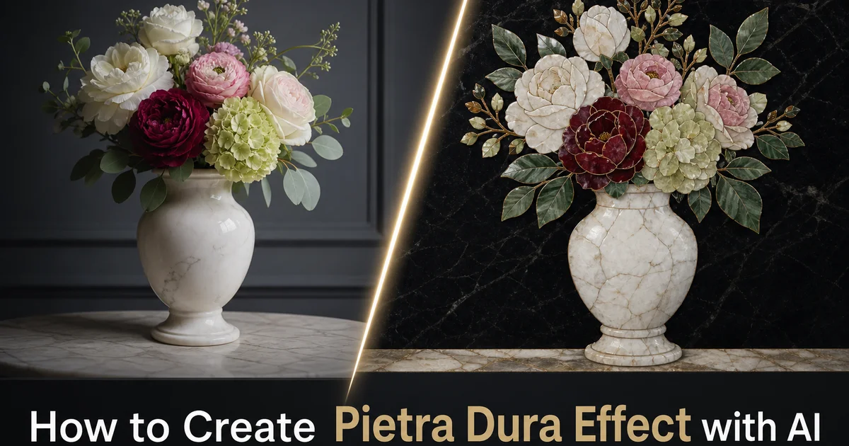 How to Create Pietra Dura Effect with AI — Magic Eraser
