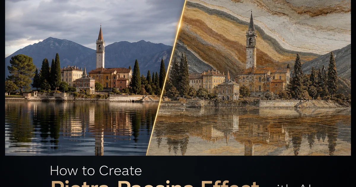 How to Create a Pietra Paesina Effect with AI Photo Editing