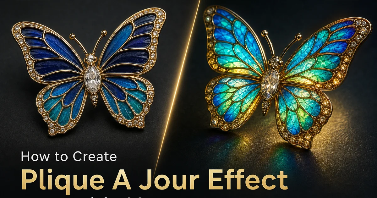 How to Create a Plique-a-Jour Effect with AI Photo Editing