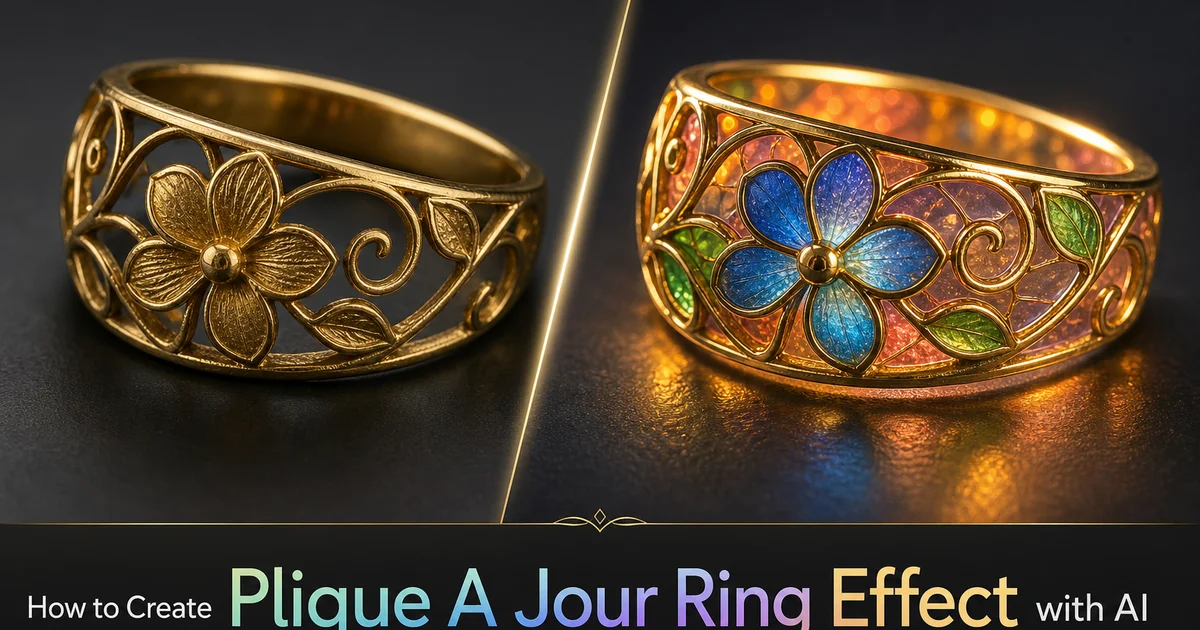 How to Create a Plique-à-Jour Ring Effect with AI — Magic Eraser